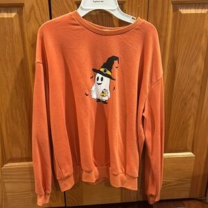Orange crewneck from SHEIN